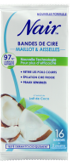 NAIR KOUDE WAX STRIPS 16ST COCO LICHAAM