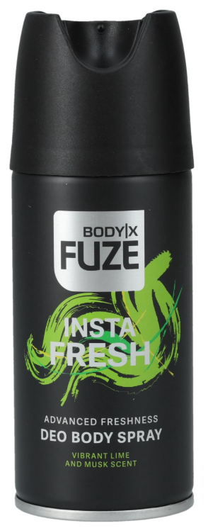 BODY-X FUZE DEO SPRAY 150ML INSTA FRESH