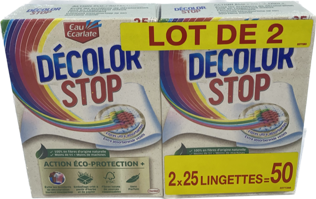 DECOLOR STOP LOT DE 2 X 25 DOEKJES ACTION ECO PROTECTION