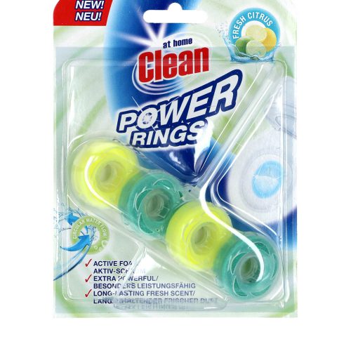 AT HOME CLEAN TOILETBLOK 40GR POWER RINGS FRESH CITRUS