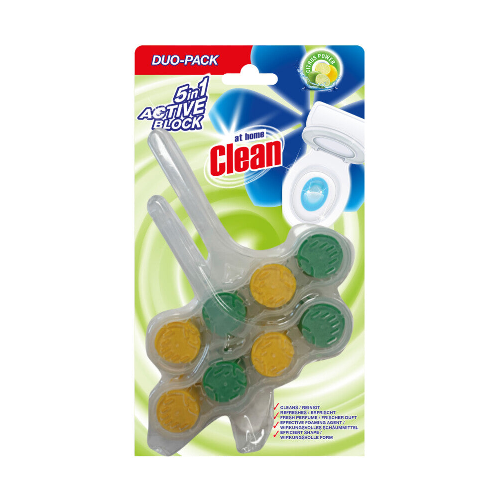 AT HOME CLEAN TOILETBLOK CITRUS 2X45GR