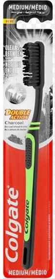 COLGATE TANDENBORSTEL DOUBLE ACTION CHARCOAL MEDIUM