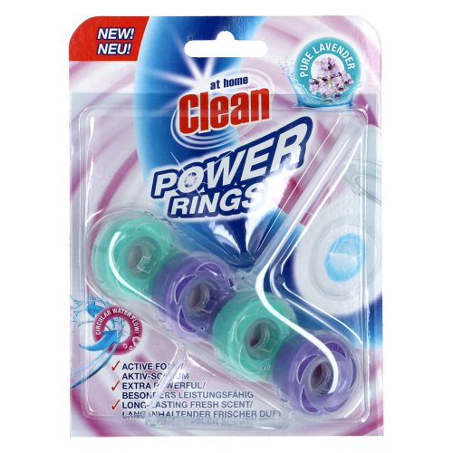 AT HOME CLEAN TOILETBLOK 40GR POWER RINGS FRESH LAVENDER