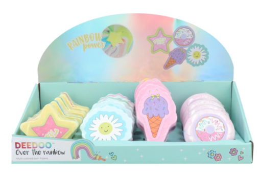 DEEDOO YOUNGSTERS DISPLAY BATHFIZZERS 16 STUKS 120 GR