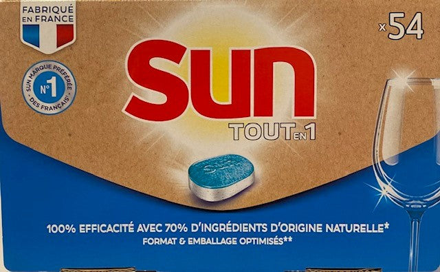 SUN VAATWASTABLETTEN TOUT EN 1 54 TABS