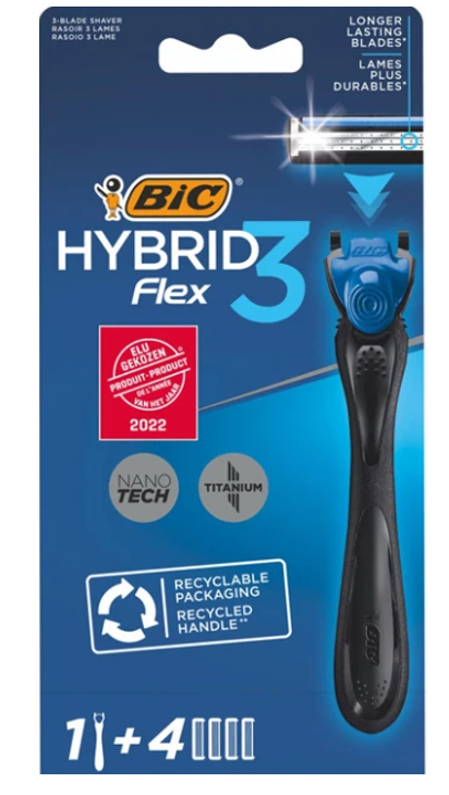 BIC HYBRID FLEX 3 1 APPARAAT + 4 VULLINGEN