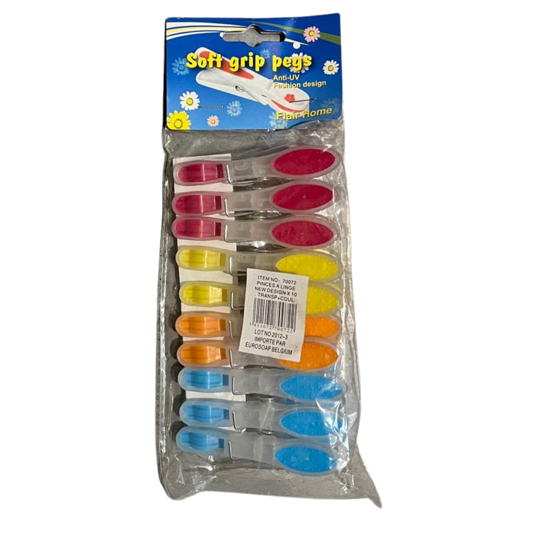 WASKNIJPERS PLASTIEK DESIGN 10 ST