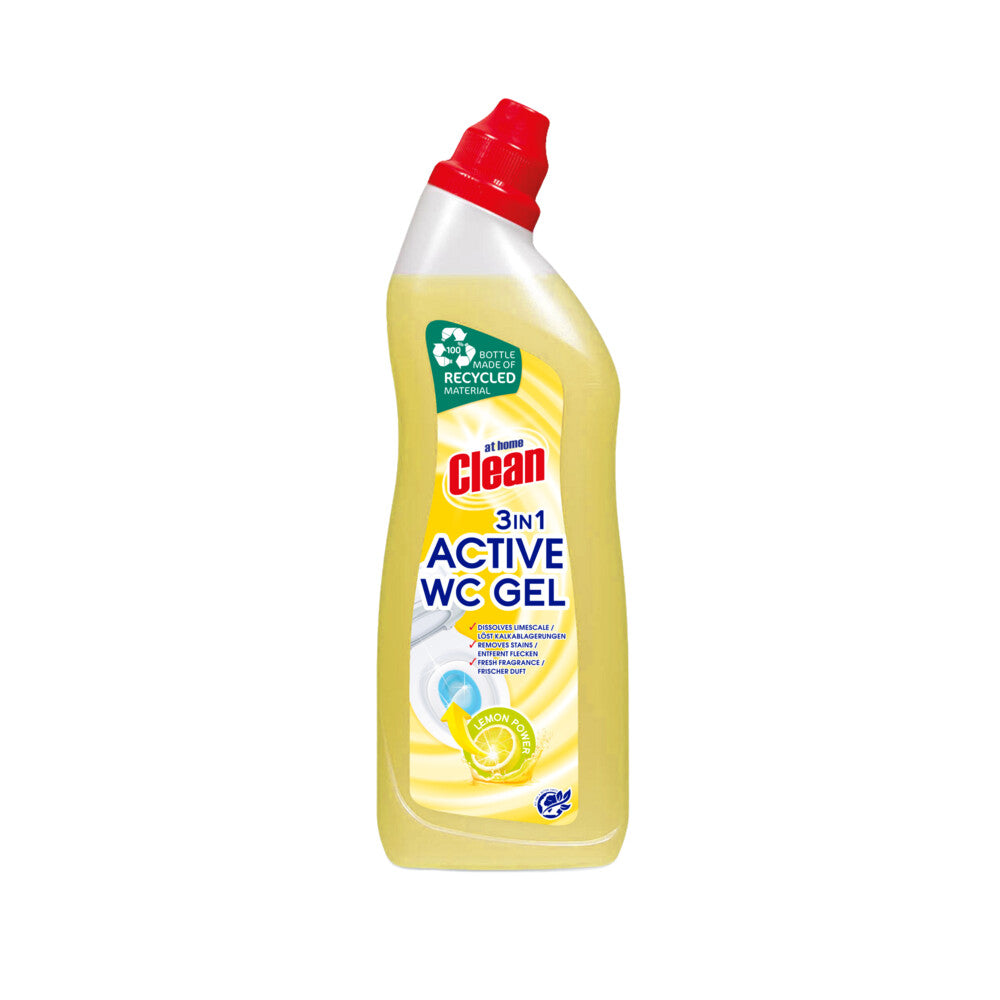 AT HOME CLEAN TOILETREINIGER ACTIVE GEL LEMON 750ML