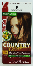 SCHWARZKOPF COUNTRY COLORS HAARKLEURING 49 COGNAC HAZELNOOT