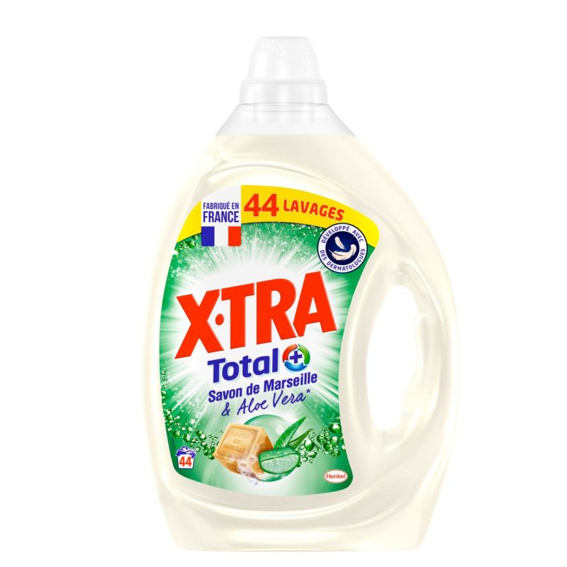 X-TRA VLOEIBAAR WASMIDDEL 44 SC. 2,20L TOTAL ALOE VERA & MARSEILLE