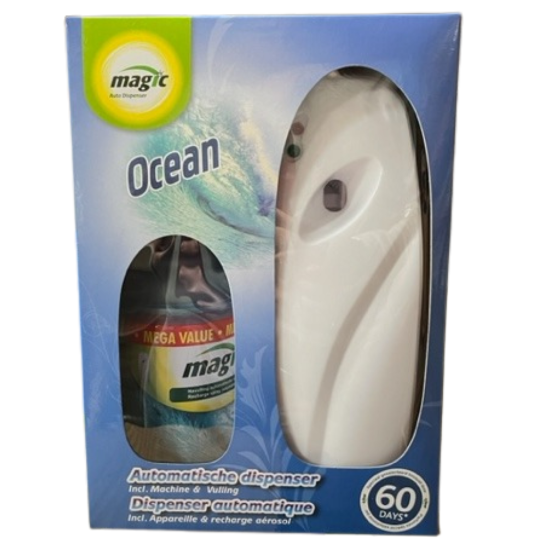 MAGIC ONTGEURAPPARAAT + LUCHTVERFRISSER 300 ML OCEAN
