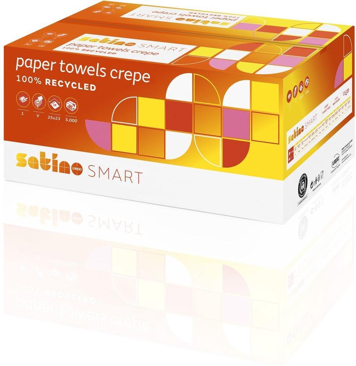 HANDDOEK Z-Z VOUW 1-L NATUUR 25X23CM 5000ST (268110)