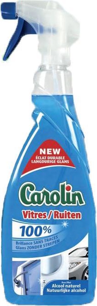 CAROLIN RUITENREINIGER SPRAY 650ML NATUURLIJKE ALCOHOL