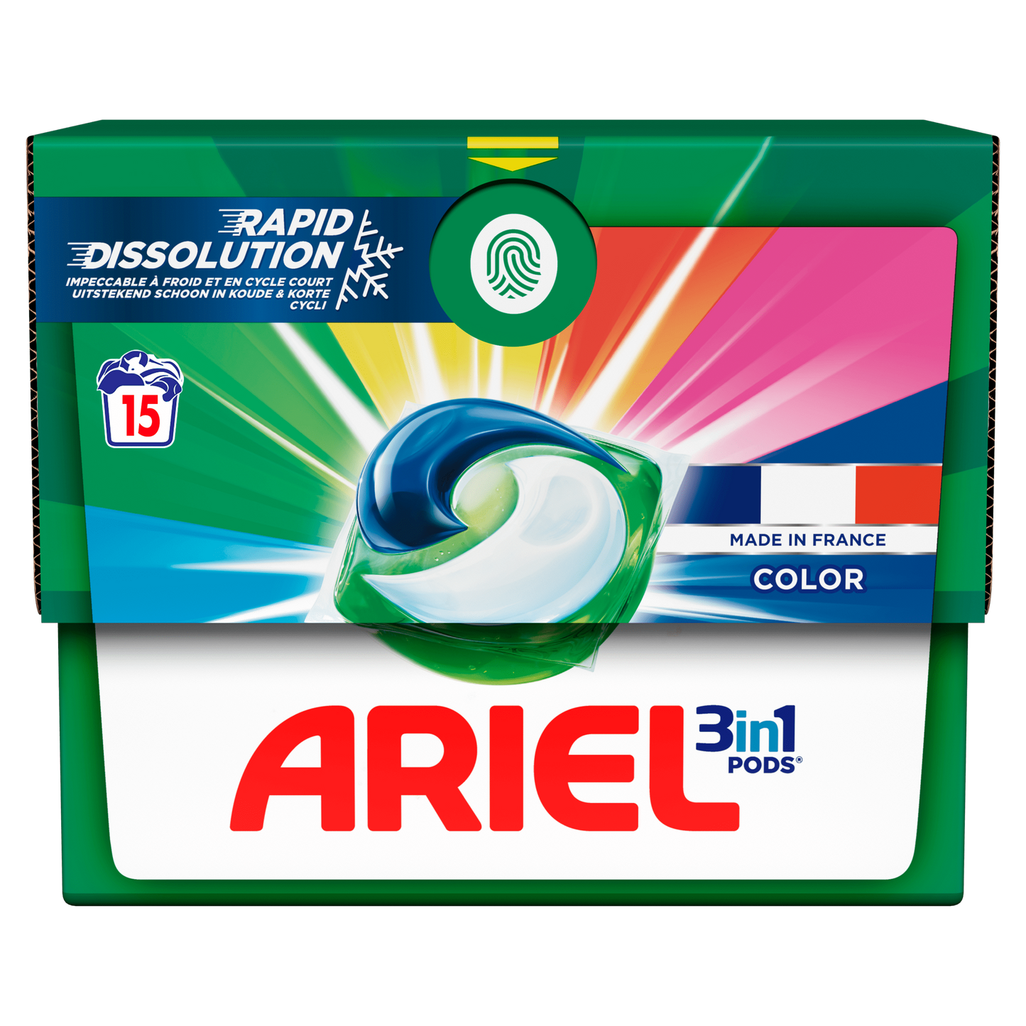 ARIEL 3 IN 1 PODS COLOR 15ST