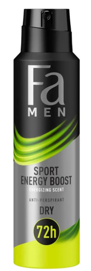 FA MEN DEODORANT SPRAY SPORT ENERGY BOOST 150ML