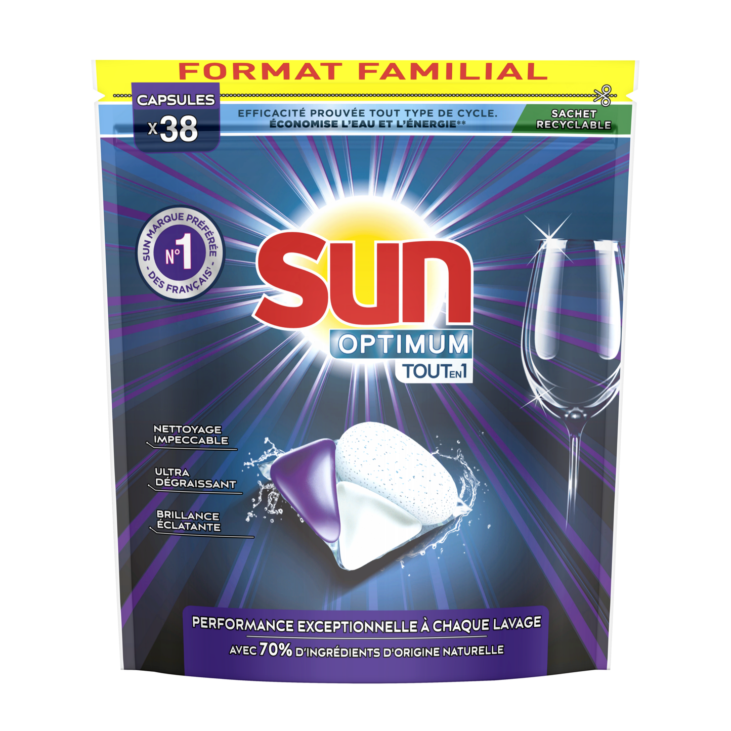SUN OPTIMUM VAATWASTABLETTEN 38 STUKS TOUT EN 1