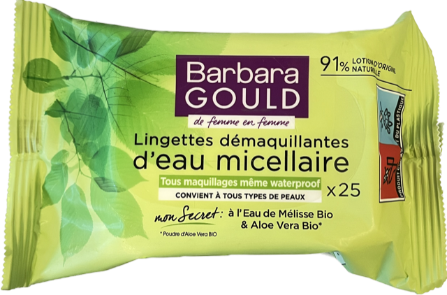 BARBARA GOULD MAKE-UP REMOVER DOEKJES 25 STUKS EAU MICELLAIRE