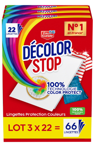 DECOLOR STOP LOT DE 3 X 22 DOEKJES