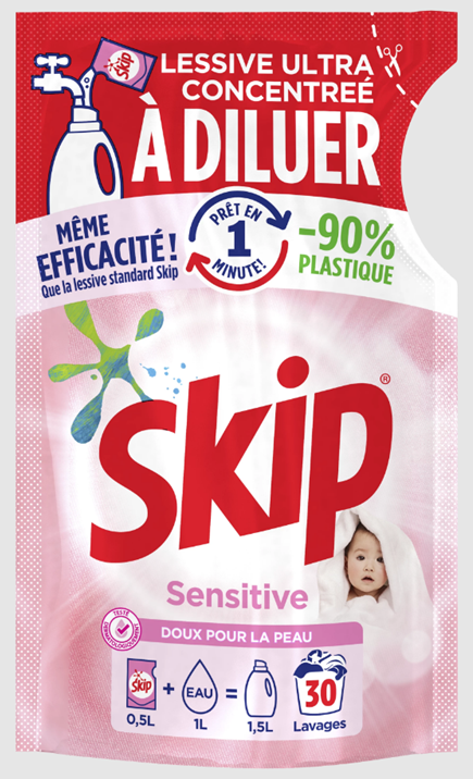SKIP WASMIDDEL ULTRA CONCENTREE A DILUER SENSITIVE 30SC 500ML
