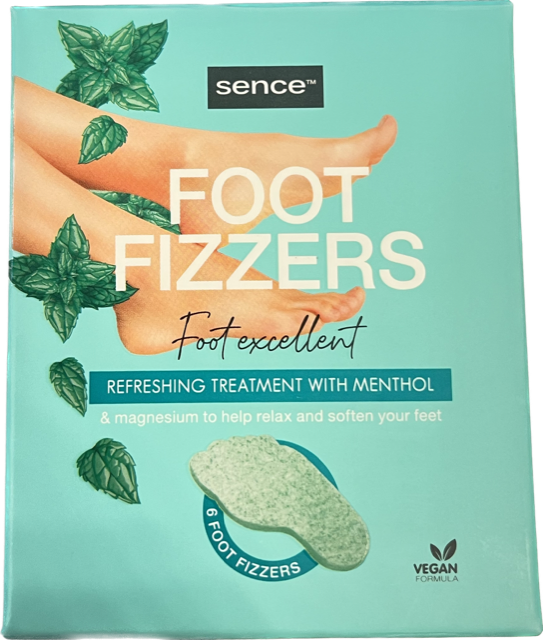 SENCE FOOT FIZZERS 6 PCS MET MENTHOL