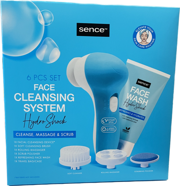 SENCE GEZICHTREINIGER SYSTEEM HYDRO SHOCK SET VAN 6 STUKS