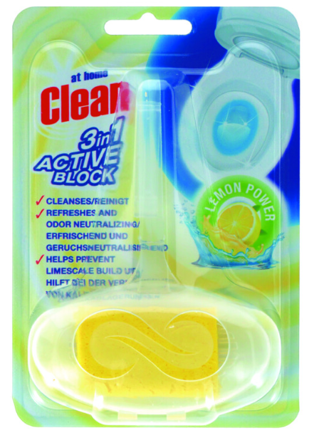 AT HOME TOILET BLOK 40G CLEAN 3 X ACTIVE CITROEN POWER