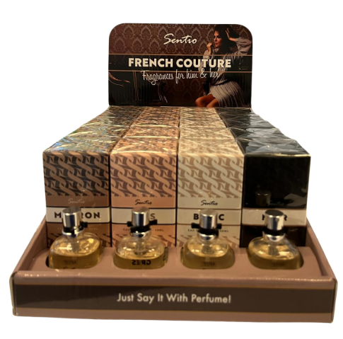 DISPLAY SENTIO FRENCH COUTURE EAU DE TOILETTE 20X50ML + 4 TESTERS 15ML