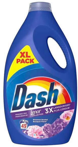 DASH VLOEIBAAR WASMIDDEL LENOR BLOEMEN BOEKET 49SC 2,205L