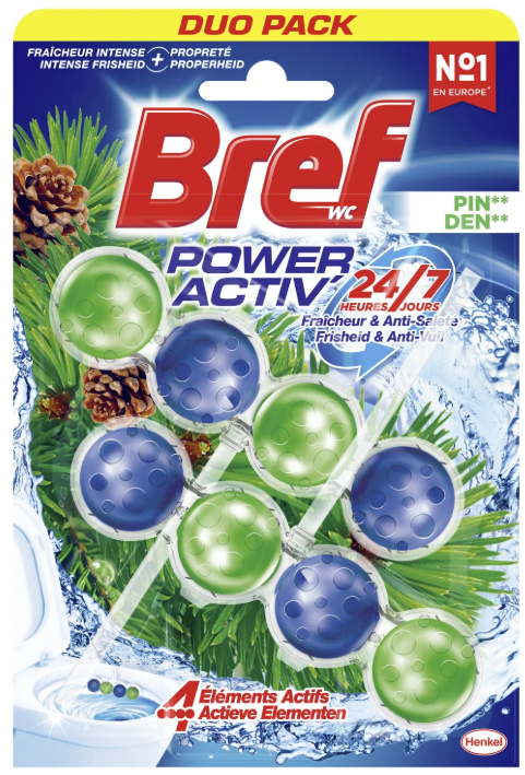 BREF WC HANGER 2X50GR POWER ACTIV DEN