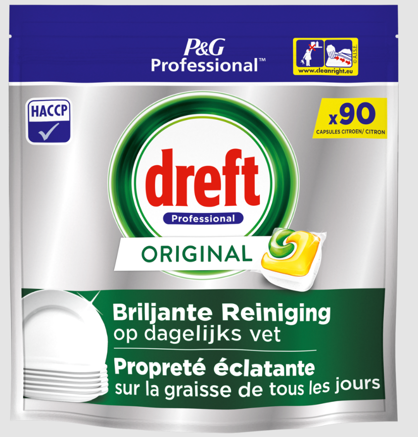 DREFT PROFESSIONAL VAATWASTABLETTEN CITRUS 90PCS
