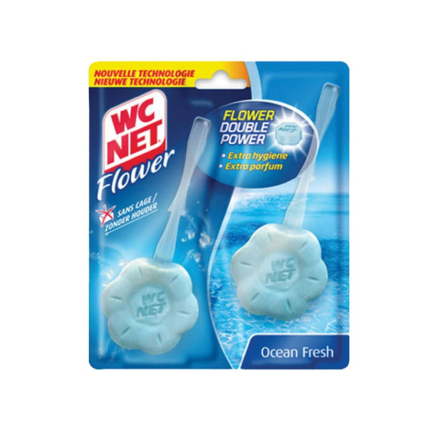 WC NET TOILETBLOK FLOWER 2 X 38 GR DOUBLE POWER OCEAN