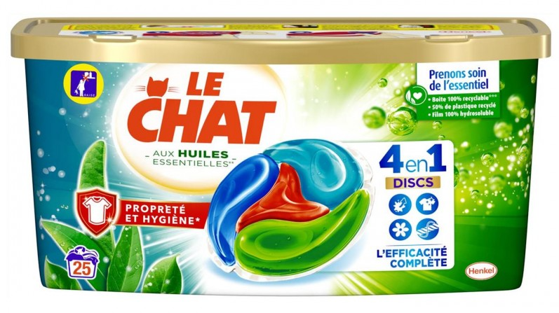 LE CHAT 4 EN 1 PODS PROPRETE ET HYGIENE 25 PCS