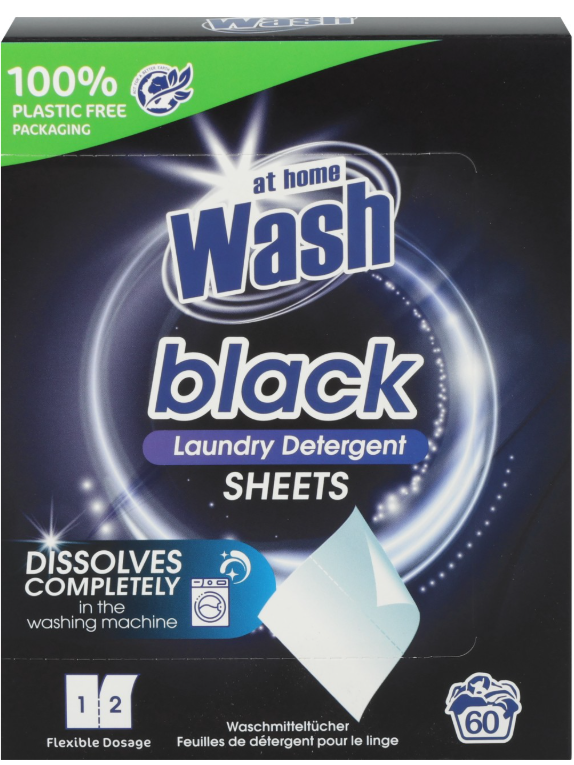 AT HOME WASH WASMIDDELDOEKJES 30ST ZWART