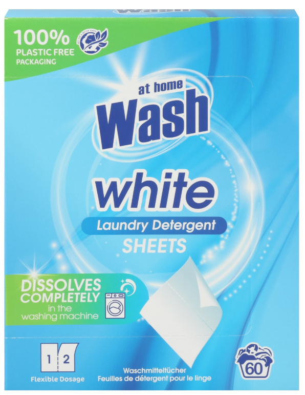 AT HOME WASH WASMIDDELDOEKJES 30ST WHITE