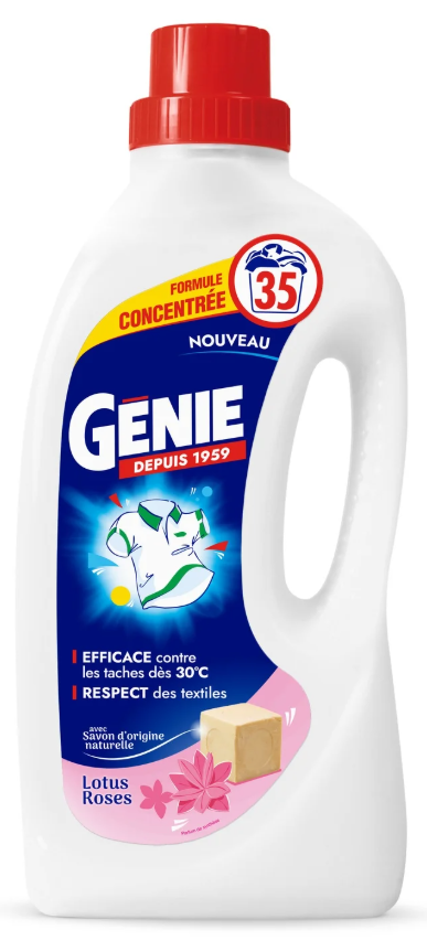 GENIE VLOEIBAAR WASMIDDEL LOTUS ROSES 35SC 1,4L