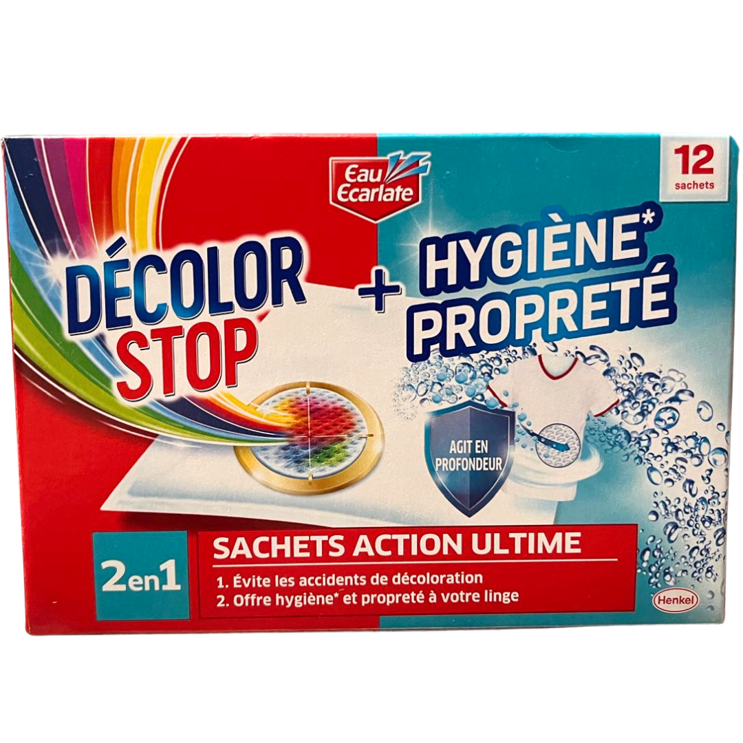 DECOLOR STOP ACTION ULTIME HYGIENEZAKJE 2 IN 1 - ANTI-VERKLEURING - 12 ST