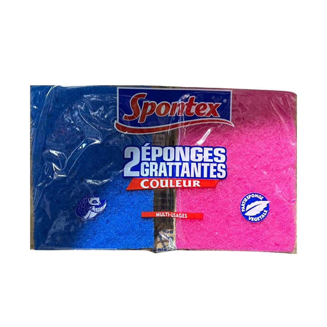 SPONTEX PLANTAARDIGE SCHUURSPONSEN 2 ST