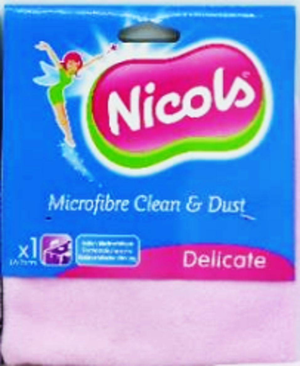 NICOLS MICROVEZEL VAATDOEK CLEAN & DUST 32 X 36 CM OP KAART