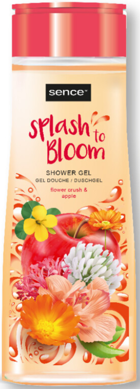 SENCE DOUCHEGEL 300ML SPLASH TO BLOOM FLOWER CRUSH & APPLE
