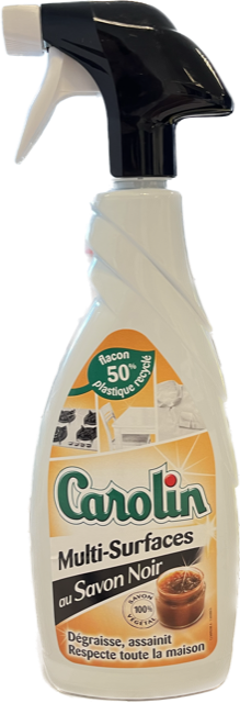 CAROLIN ALLESREINIGER SPRAY ZWARTE ZEEP 650ML
