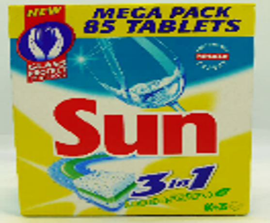 Sun Dishwasher Tablets 3 in 1 60 pcs + 25g Lemon