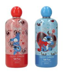 DISNEY STITCH BADSCHUIM 500ML ASSORTIMENT 12ST COLOUR CHANGING LOVINGLY ANNOYING
