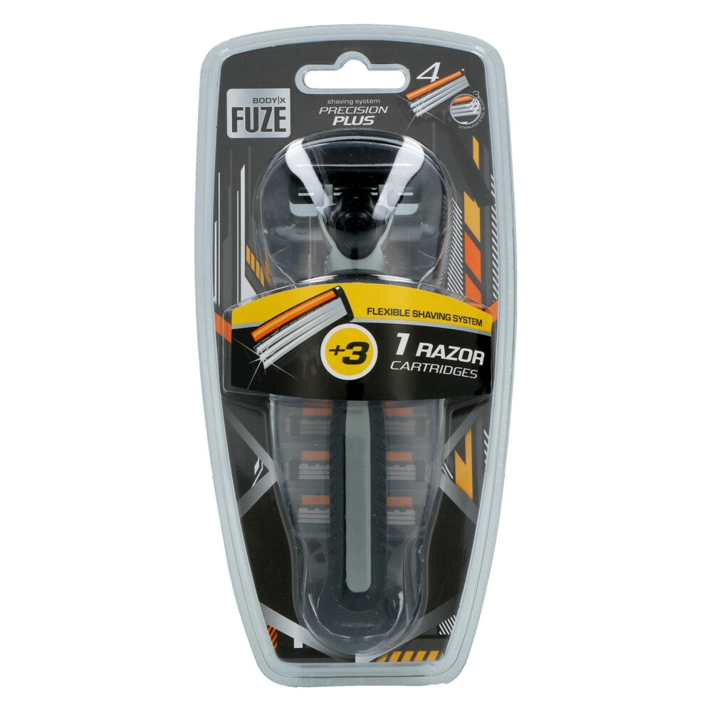 BODY-X FUZE SCHEERMES 1 APPARAAT + 3 MESJES TRIPLE BLADES