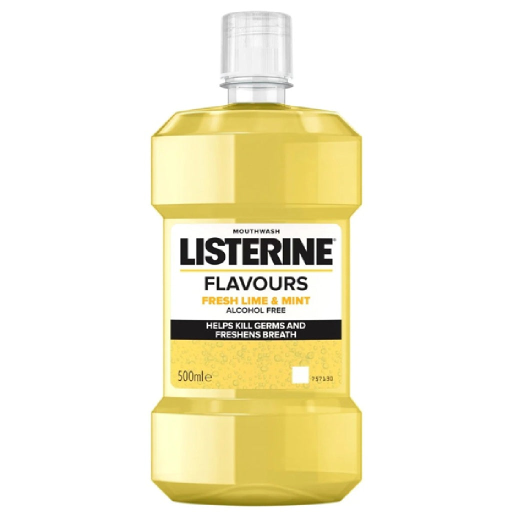 LISTERINE MONDWATER 500ML FRESH LIME & MINT