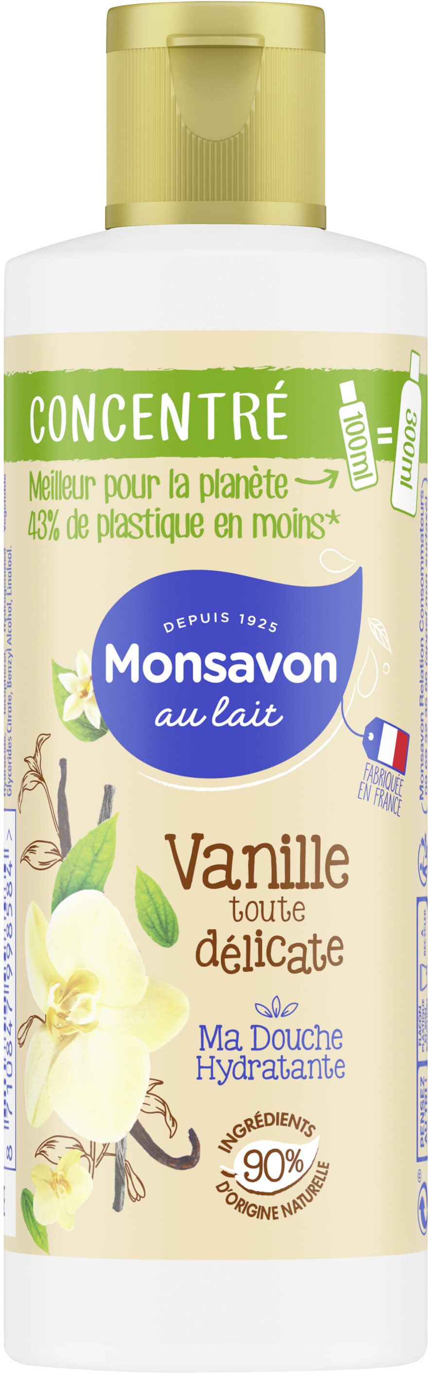 MONSAVON GEL DOUCHE 100ML CONCENTRE VANILLE
