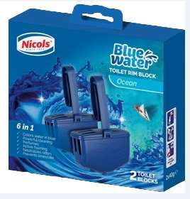 NICOLS TOILETBLOK BLAUW WATER OCEAN 2ST (511492)