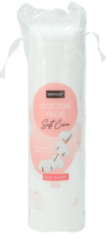 SENCE COTTON PADS 80ST SOFT&PURE BASIC