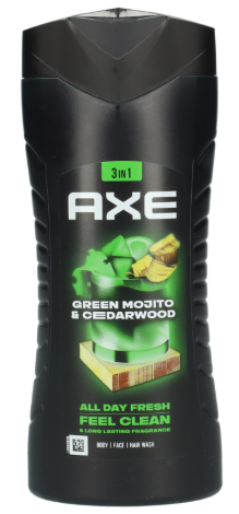 AXE SHAMPOO & DOUCHE 250ML 3IN1 MOJITO & CEDARWOOD