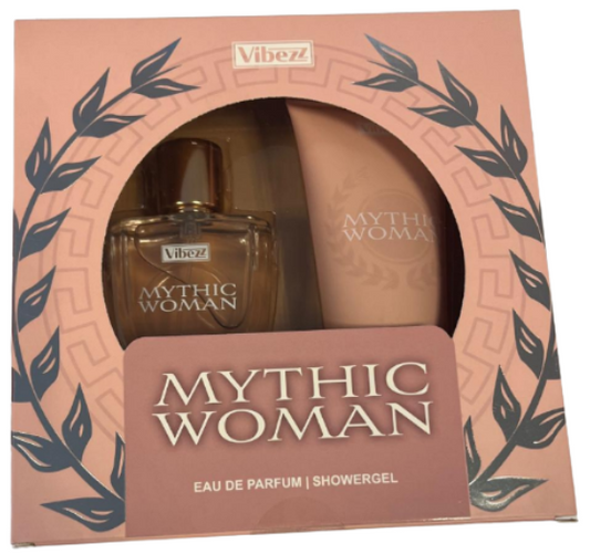 VIBEZZ GIFTSET MYTHIC WOMAN EAU DE PARFUM 50ML + SHOWERGEL 100ML