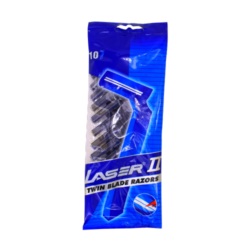 LASER II SCHEERMESJES VOOR HEREN 10 ST READY RAZOR